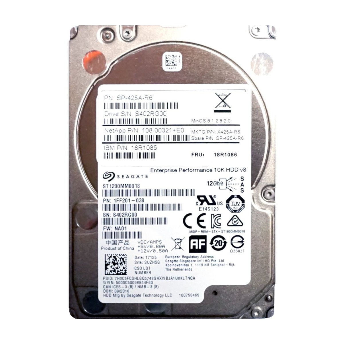 IBM SEAGATE 1.2TB SAS 10K 12G 2,5 ST1200MM0018