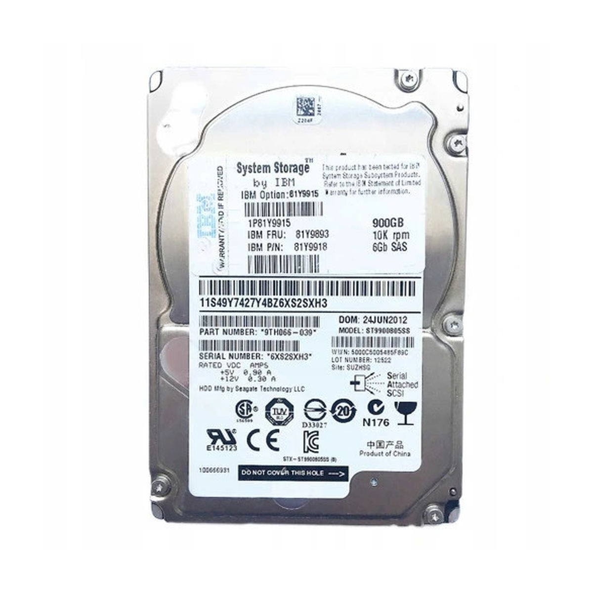 DYSK IBM 900GB SAS 6G 10K 2,5 81Y9918