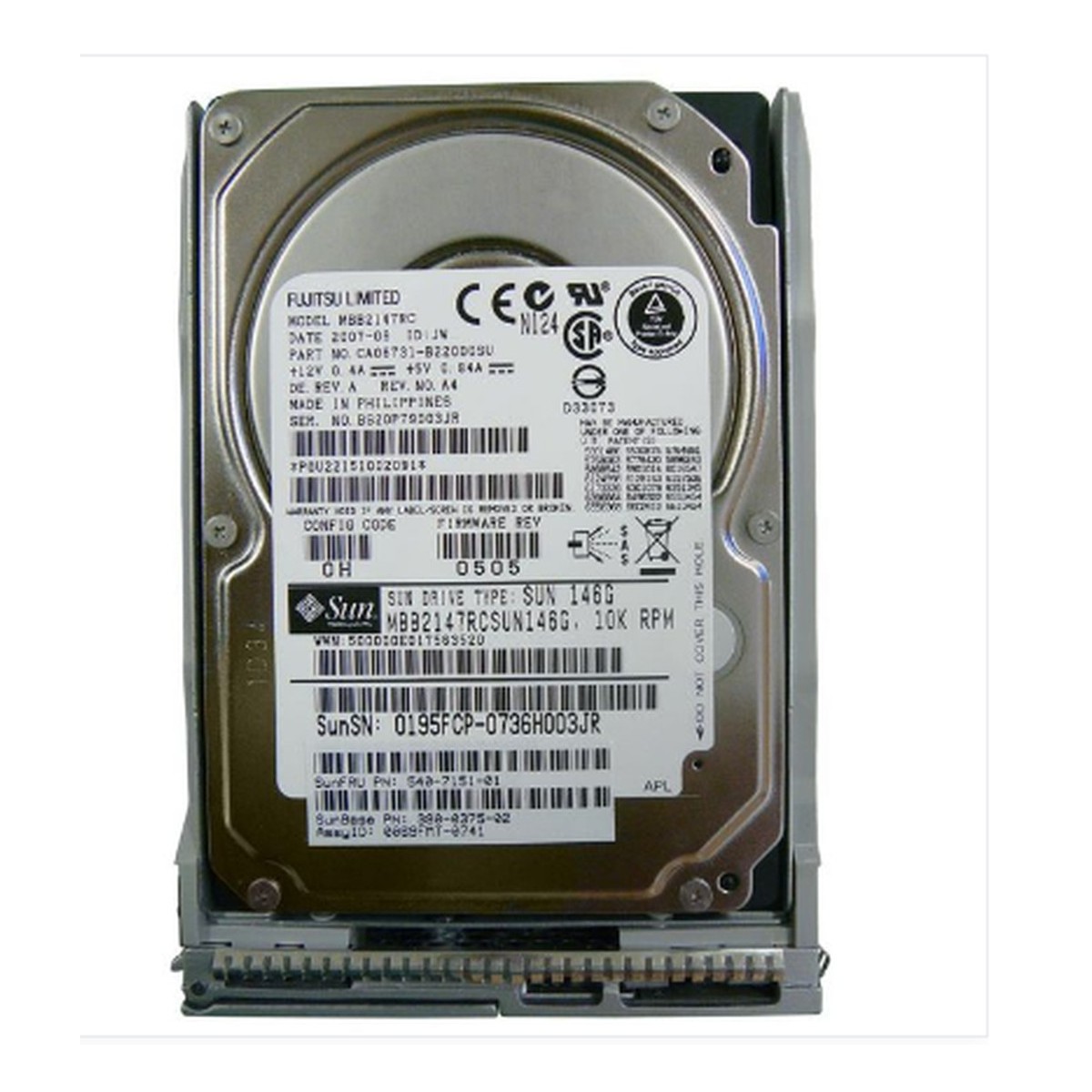 SUN 146GB 10K FUJITSU MBB2147RC 390-0375-02