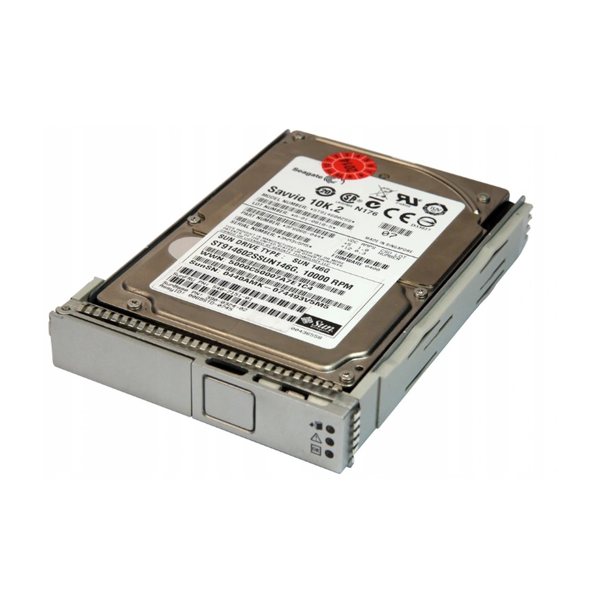 SUN SAVVIO 10K.3 146GB SAS 10K 6G 2,5 RAMKA 540-7868-01
