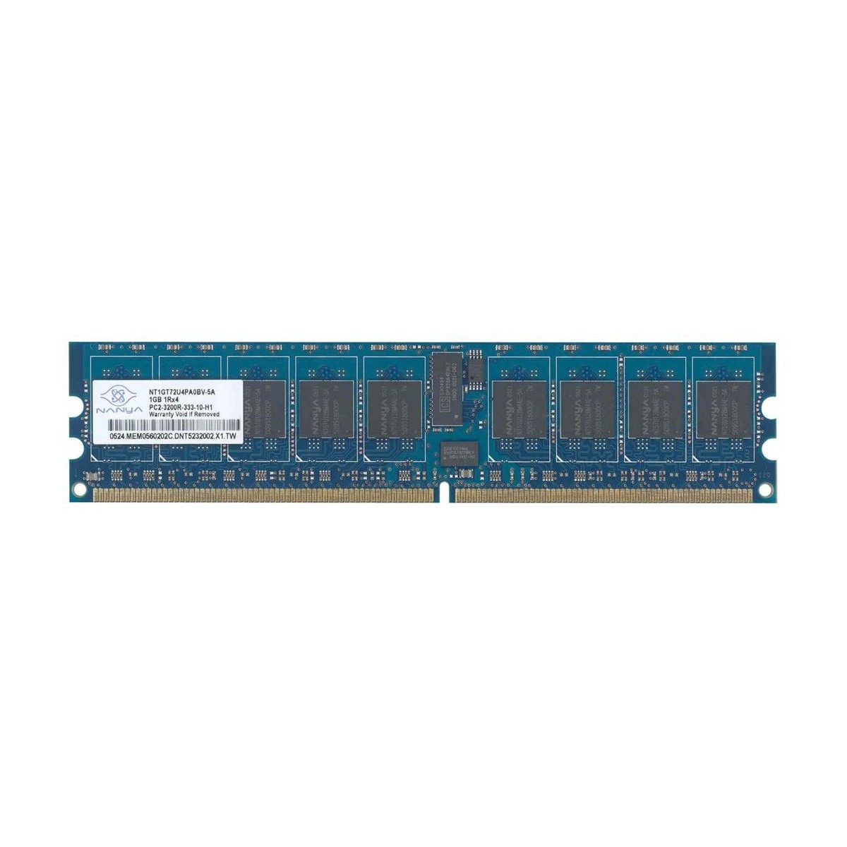 NANYA 1GB 1Rx4 PC2-3200R ECC REG NT1GT72U4PA0BV-5A