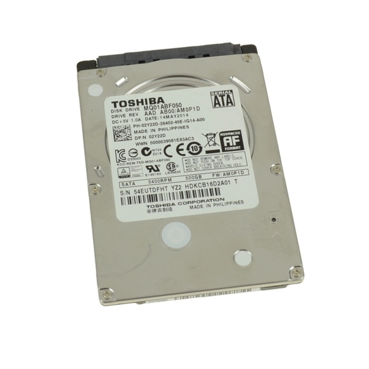 DYSK LAPTOPOWY DELL 500GB SATA 5.4K 3G 7MM 02Y22D