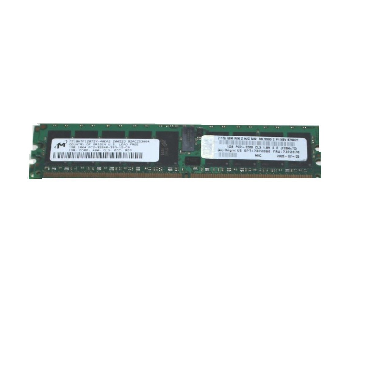 PAMIEC IBM 1GB 1RX4 PC2-3200R ECC REG 38L5093