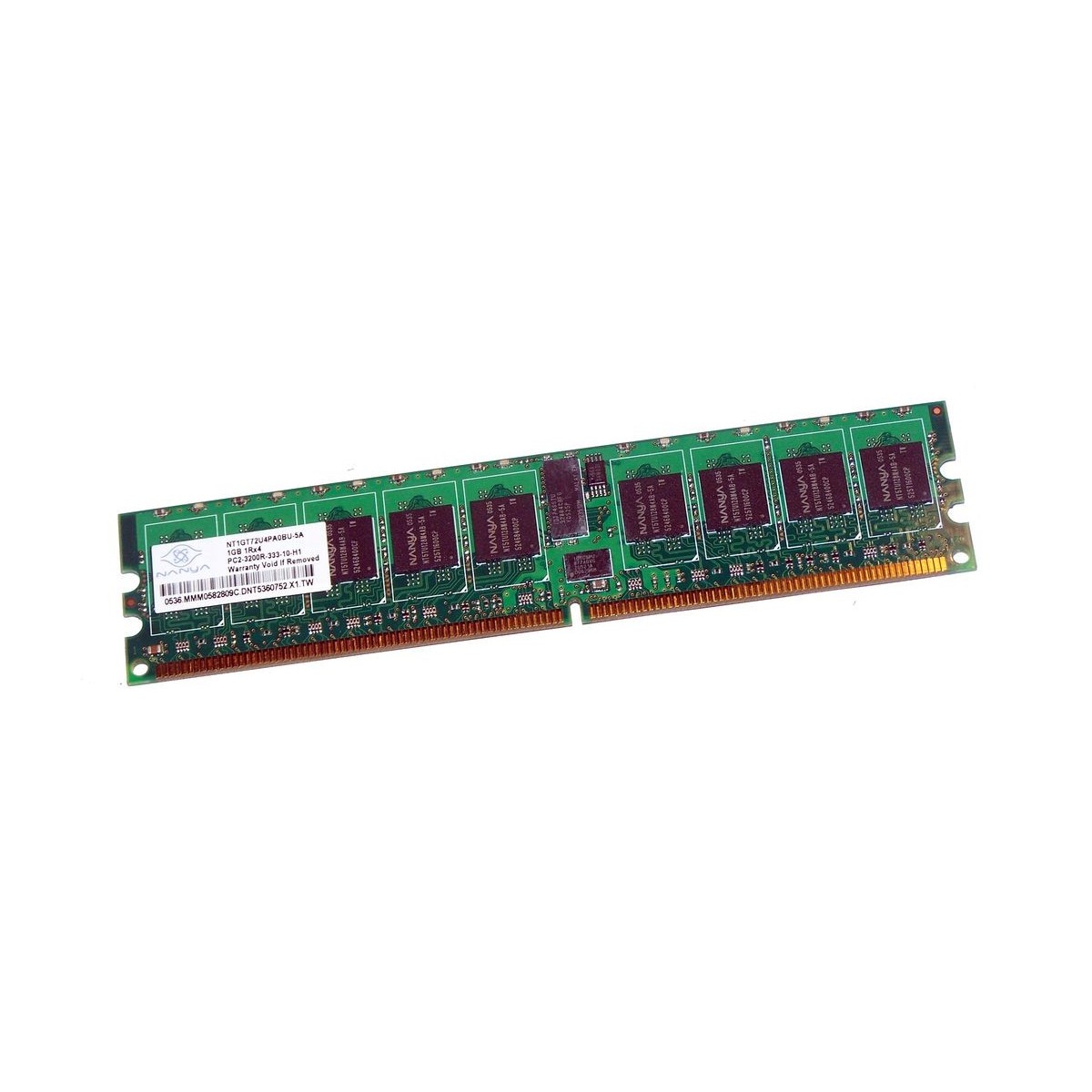 NANYA 1GB 1Rx4 PC2-3200R ECC REG NT1GT72U4PA0BU-5A