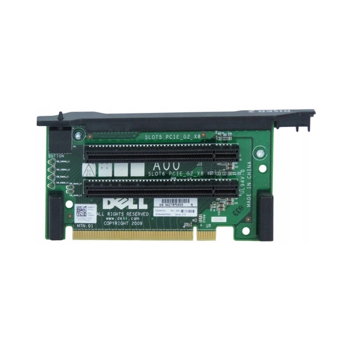 RISER CARD DELL POWEREDGE R715 R810 R815 2xPCI-E x8 0J222N