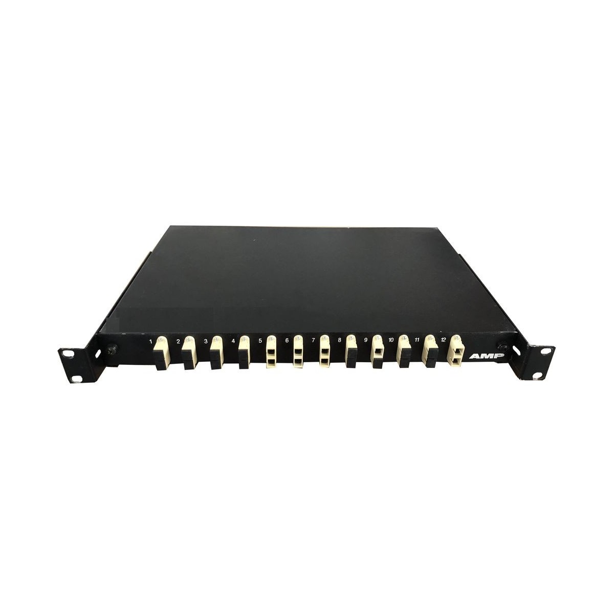 DUAL FIBER PATCH PANEL AMP 12 PORTS RACK MOUNTED