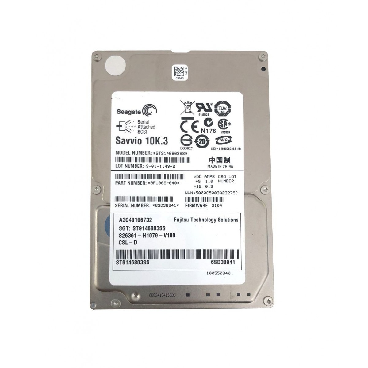 FUJITSU 146GB SAS MBE2147RC 15K 2,5 A3C40109266