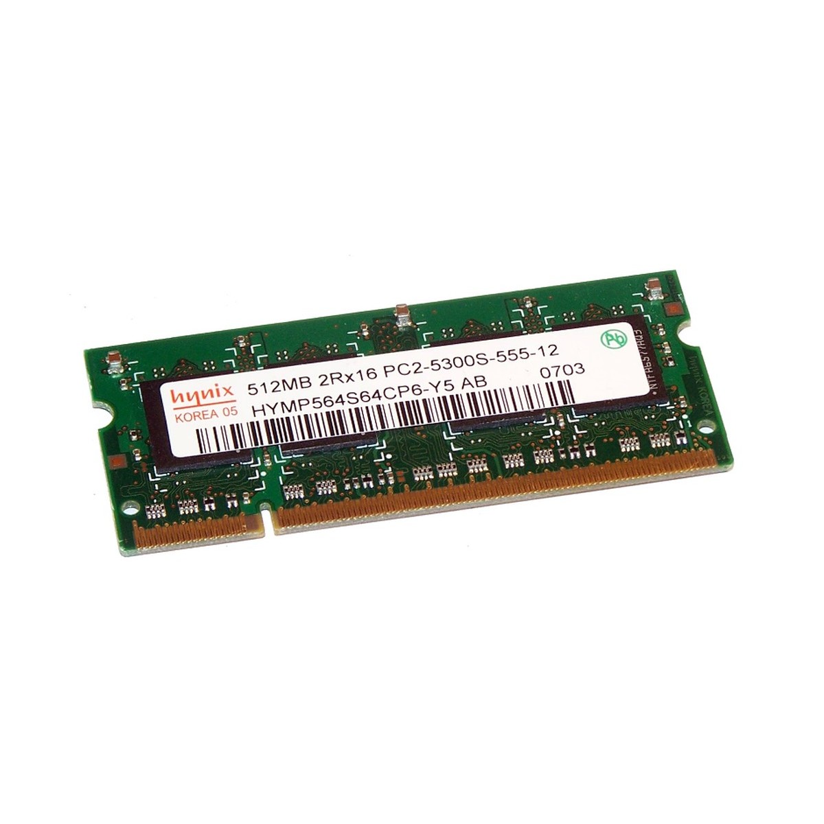 HYNIX 512MB PC2-5300S SODIMM HYMP564S64CP6-Y5 AB