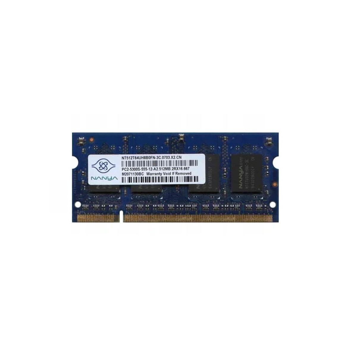 NANYA 512MB PC2-5300S SODIMM NT512T64UH8B0FN-3C