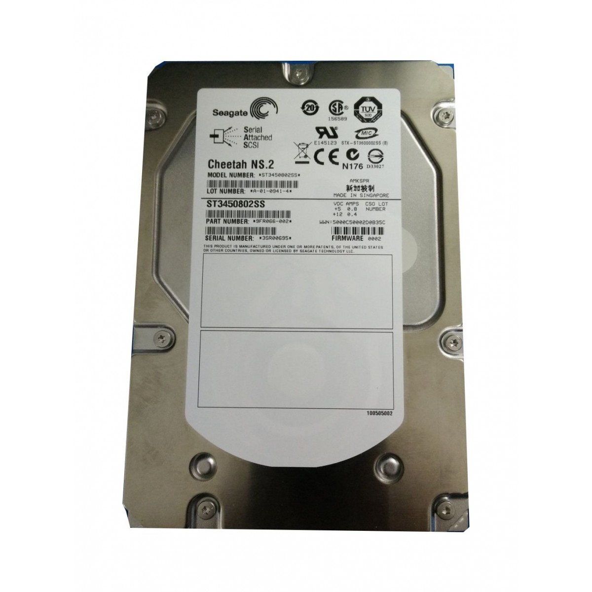 DYSK TWARDY 450GB SAS 10K CHEETAH NS.2 ST3450802SS