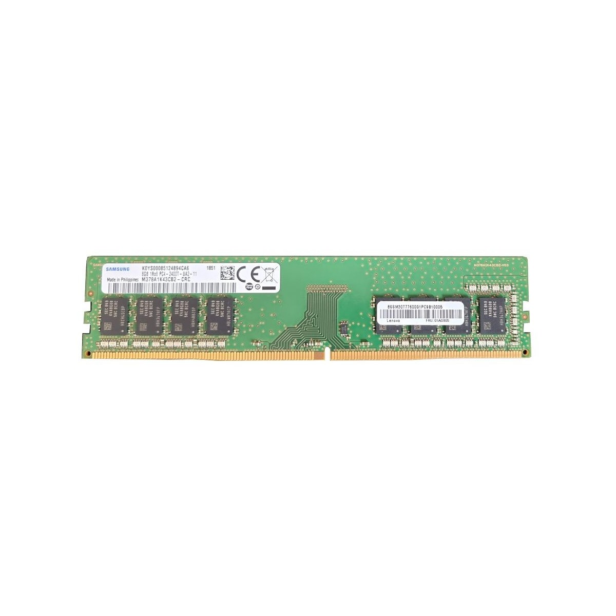 SAMSUNG 8GB PC4-2400T NON ECC M378A1K43CB2-CRC